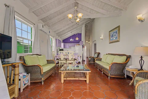 Open-plan living and dining room in the three-bedroom Prospect villa
