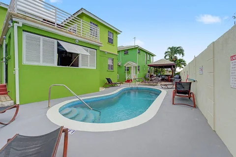 Shared swimming pool beside the Prospect villas