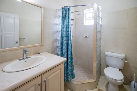 Bathroom with shower at Providence Terrace